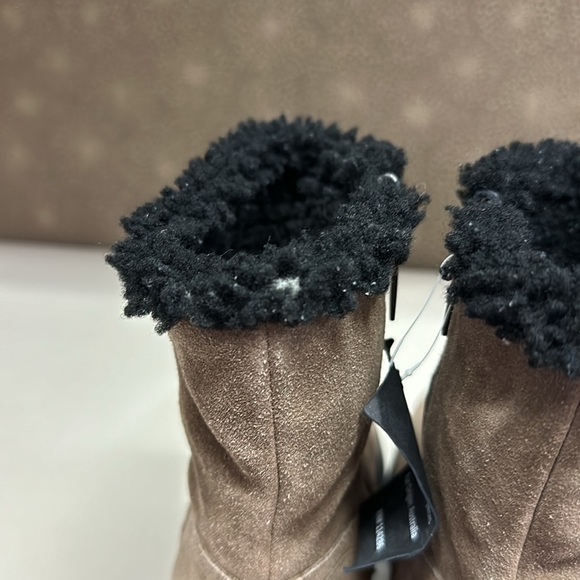 🔥🔥🔥NEW Aquatalia Suede Leather Real Sheep Fur Boots - Picture 5 of 12